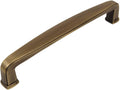 10 Pack Brushed Antique Brass Cabinet Hardware Handle Pull 5 Inch Hole Centers B2439