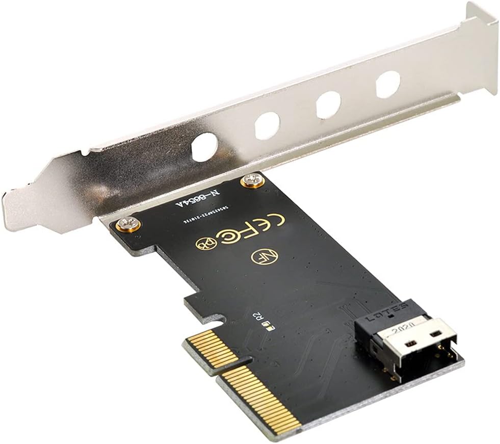 U.2 to Slimline SFF-8654 4i NVME PCIe SSD Cable, Pack of 2 P268724