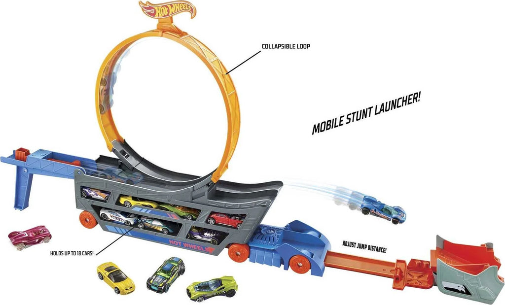 Hot Wheels Stunt and Go Transporter Truck F644343