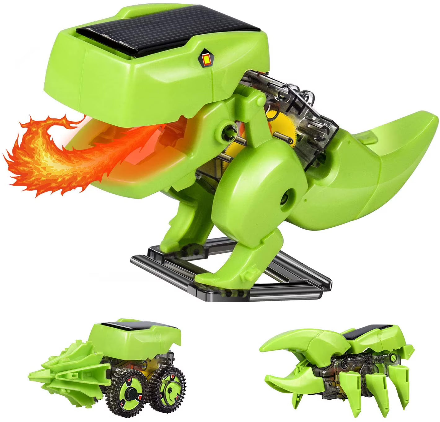 STEM Robot Building Toy Science Kit 3 in 1 Solar Dinosaur Desk Robot A222477
