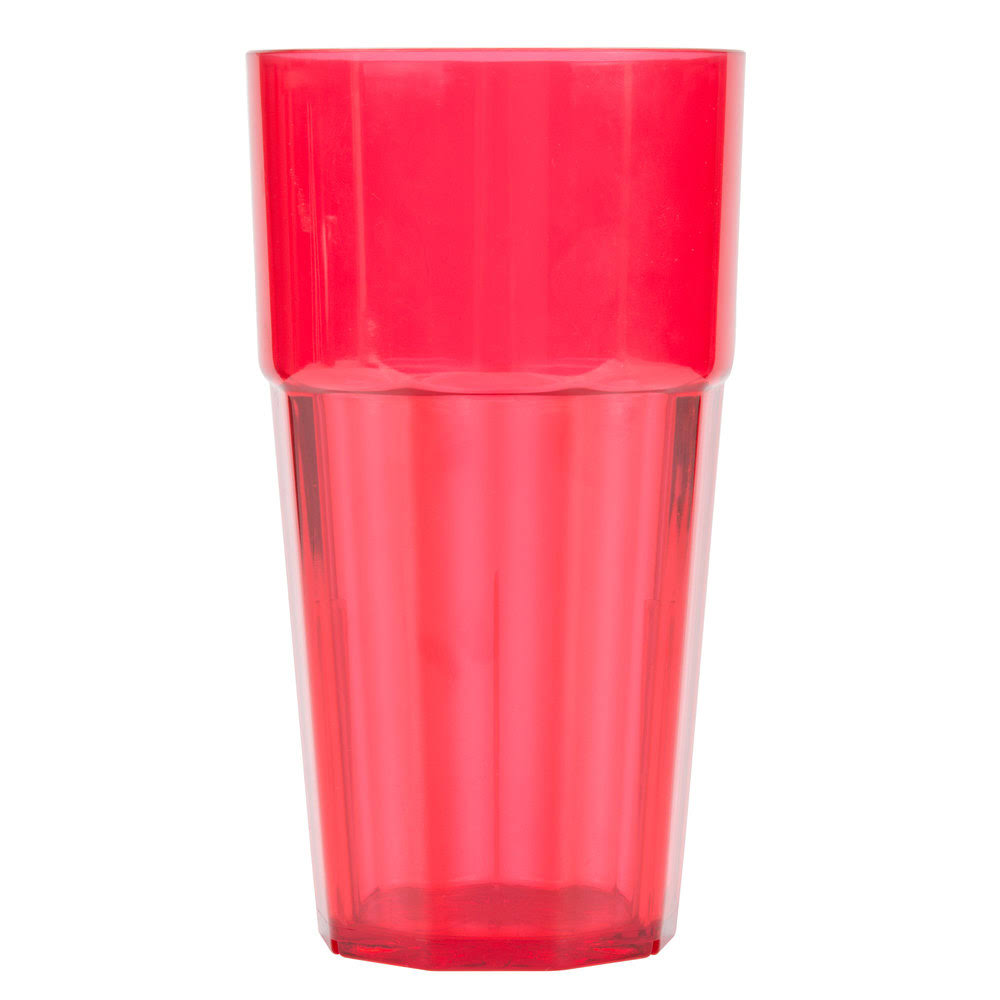 Red Poly Tumbler Glass O16010