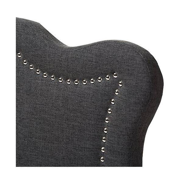 Queen Size Dark Grey Fabric Headboard G266
