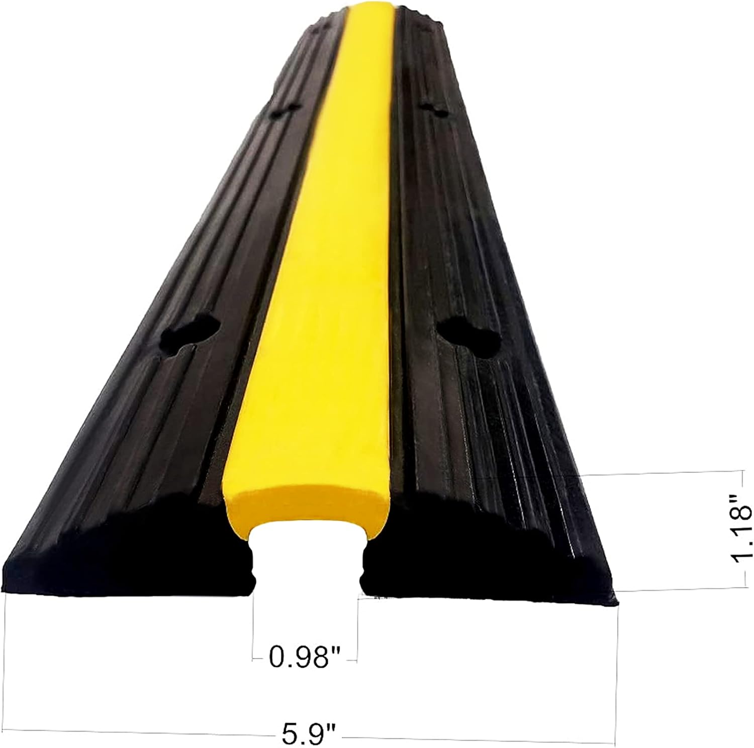 Pack of 2 Rubber Cable Protector Ramps R1592