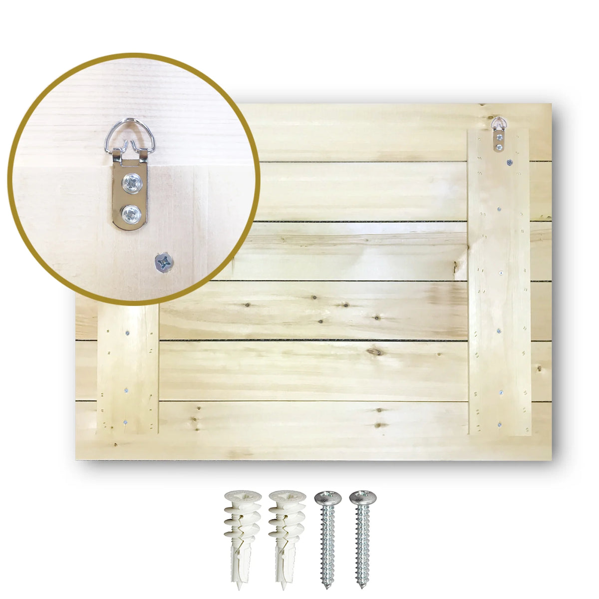 Natural Pine Wood Cityscapes Wall Art R986729