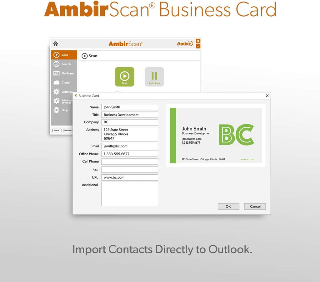 Duplex Card Scanner for Windows PC S593