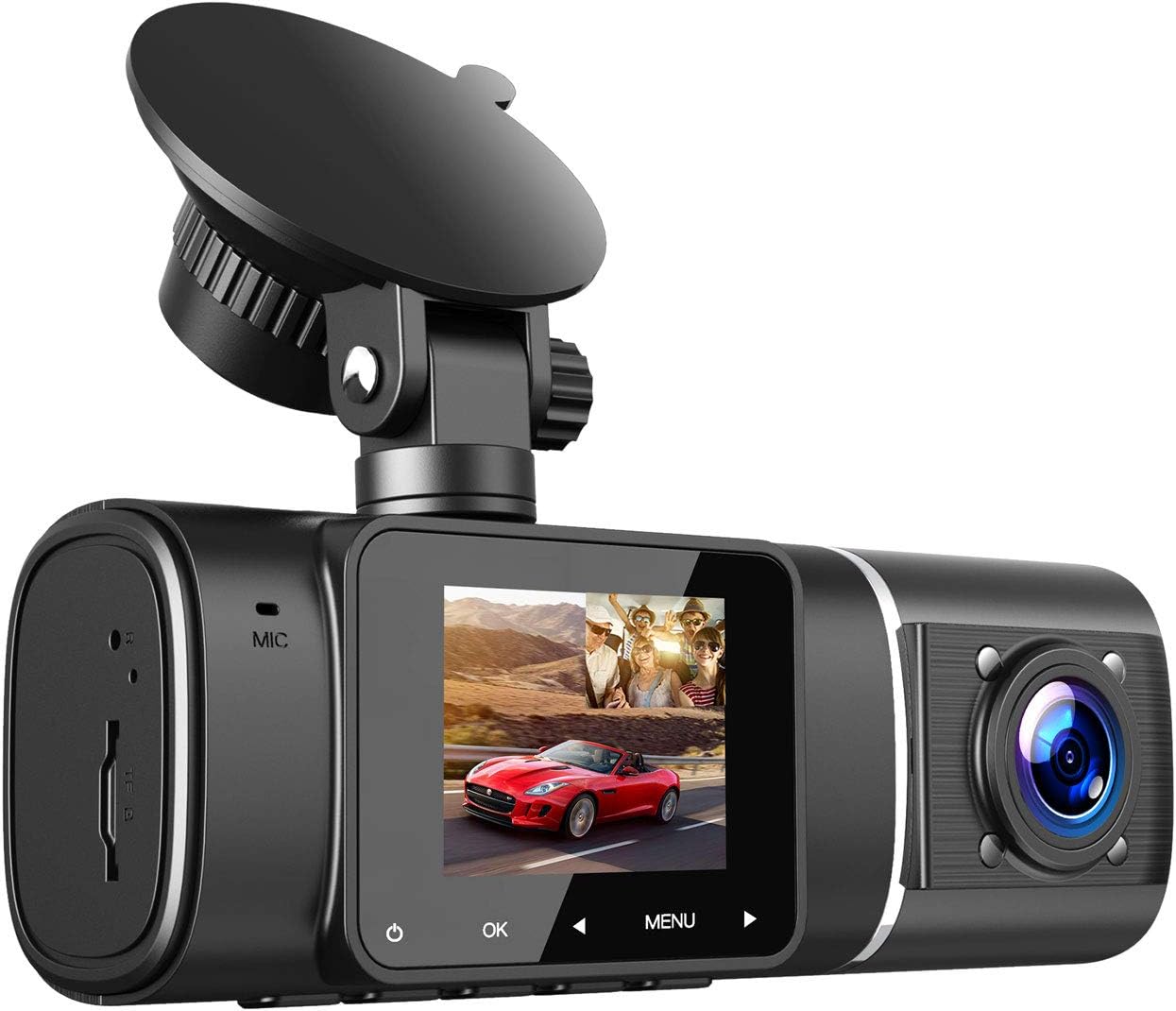Dual Dash Cam 1080P+720P FHD Front and Inside Car Camera with IR Night Vision Pack of 2 C20727