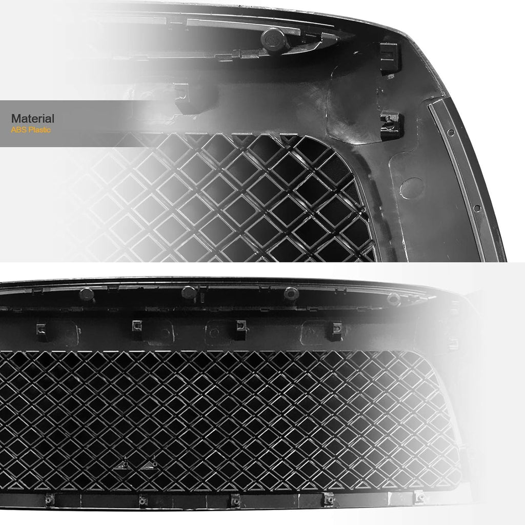 Black Mesh Front Hood Bumper Grille R498
