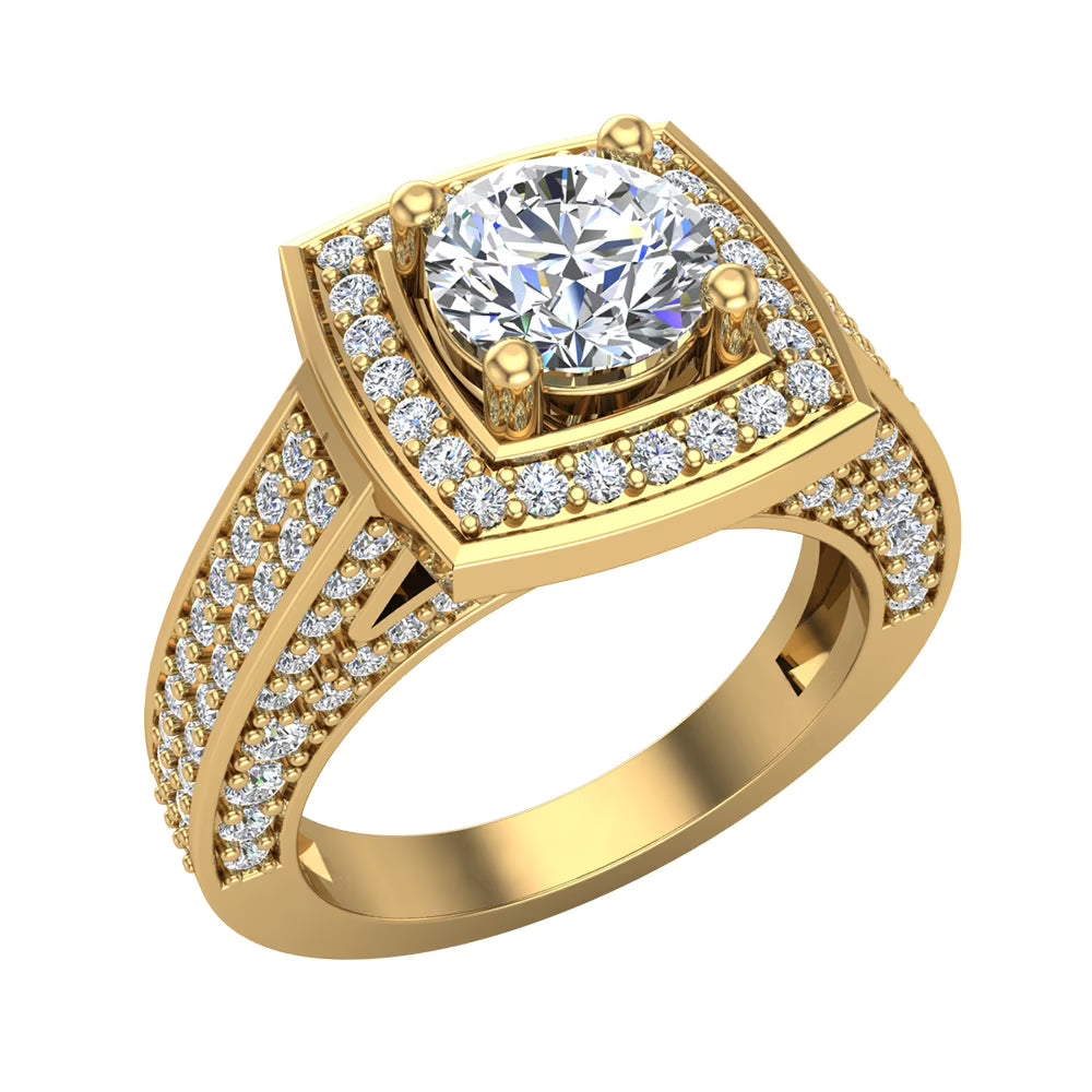 14K Gold 2.20 carat Diamond Engagement Ring T810401