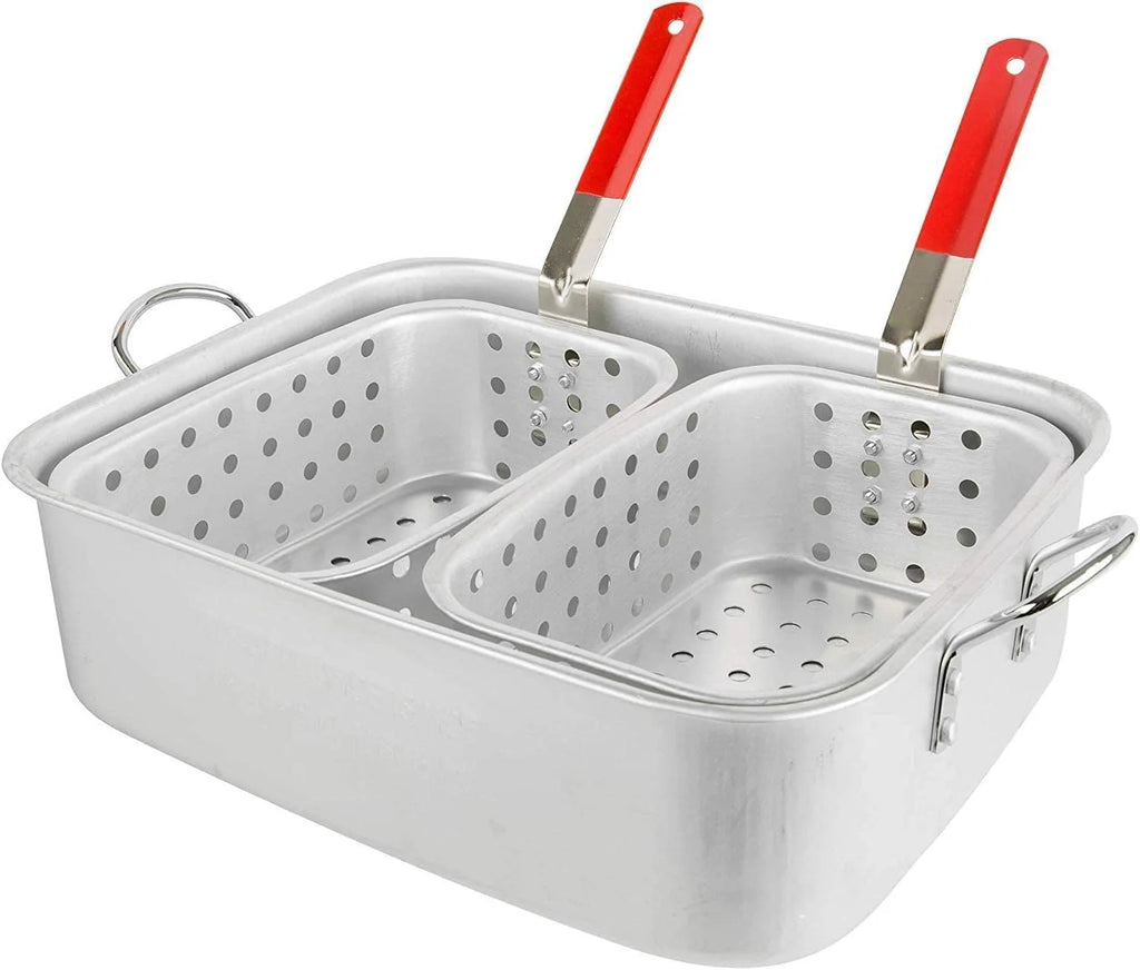 18 QT Dual 2 Basket Propane Deep Fryer A1084