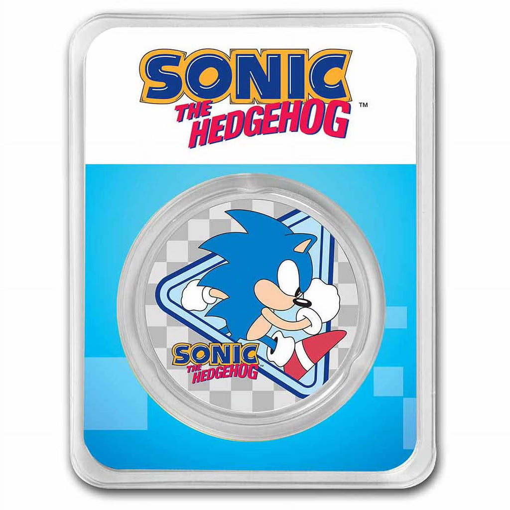 1 oz Silver Sonic Colorized Coin U775