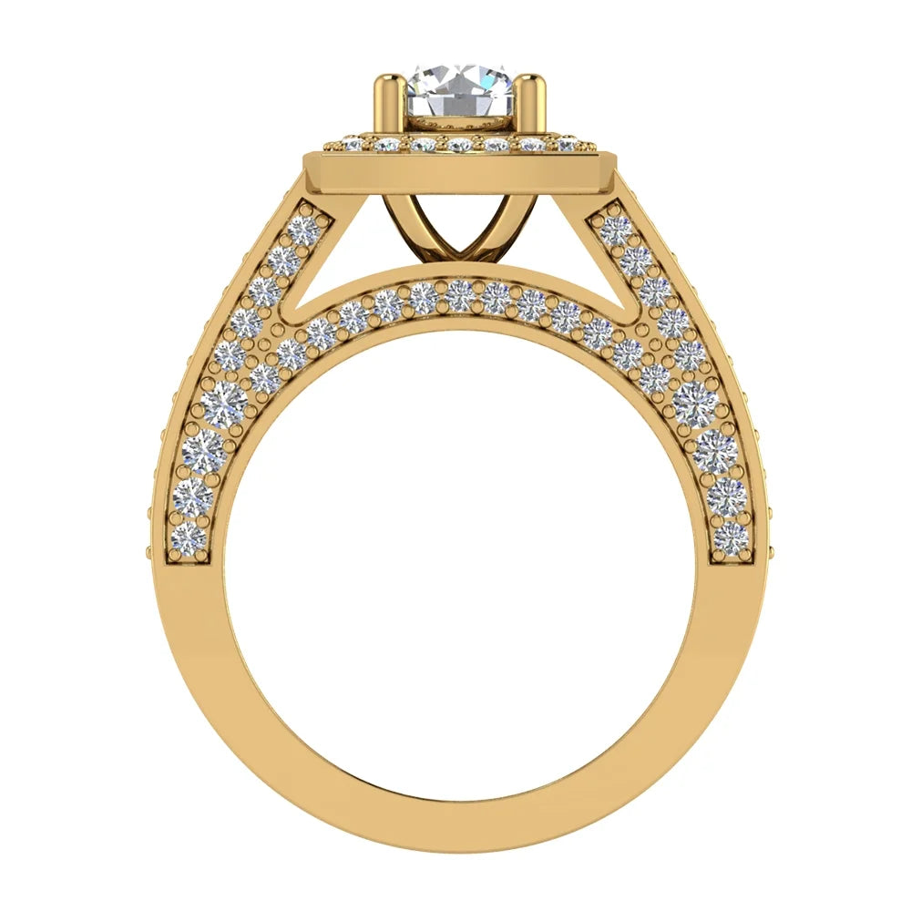14K Gold 2.20 carat Diamond Engagement Ring T810401