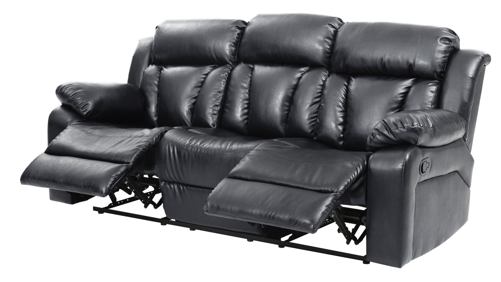 Black Reclining Sofa B9631