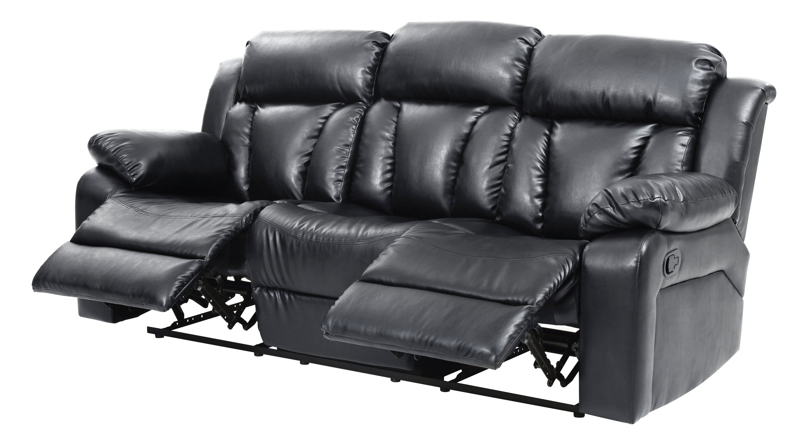 Black Reclining Sofa B9631