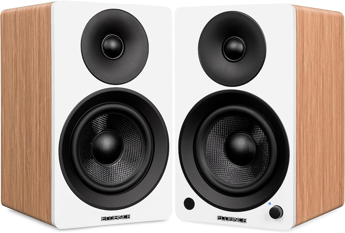 Powered 2-Way Stereo Bookshelf Speakers with 6.5 Drivers, 120W Amplifier X4304