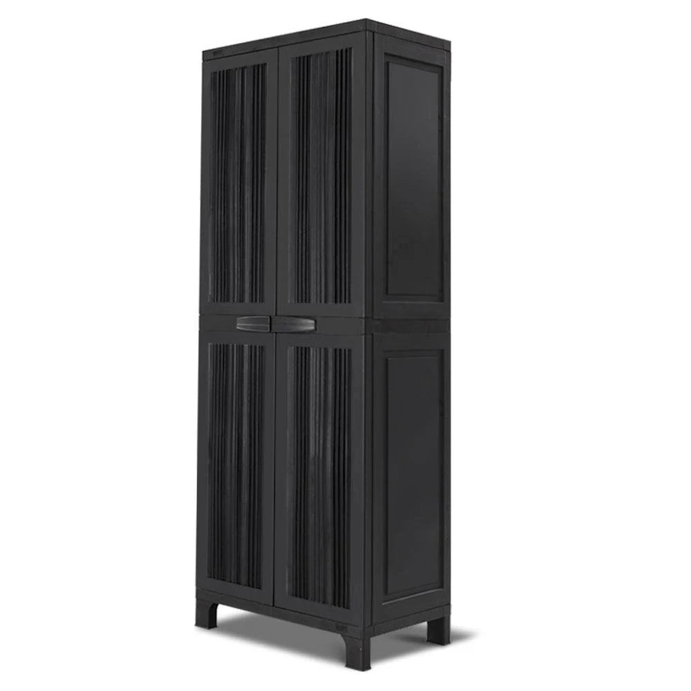 Black Outdoor Storage Cabinet 173cm G439