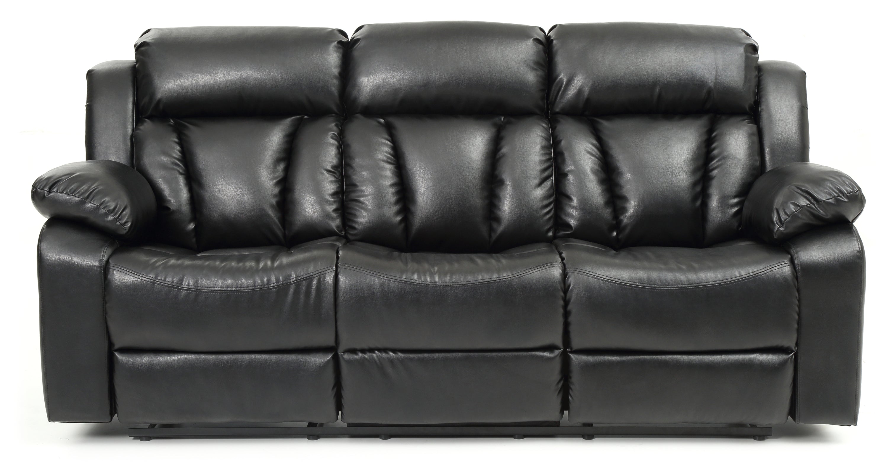 Black Reclining Sofa B9631
