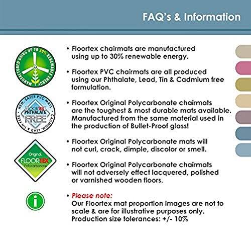 Clear Rectangular Polymer Chairmat for Carpets Up to 3/8 inch Thick, 48 inch x 60 inch T879