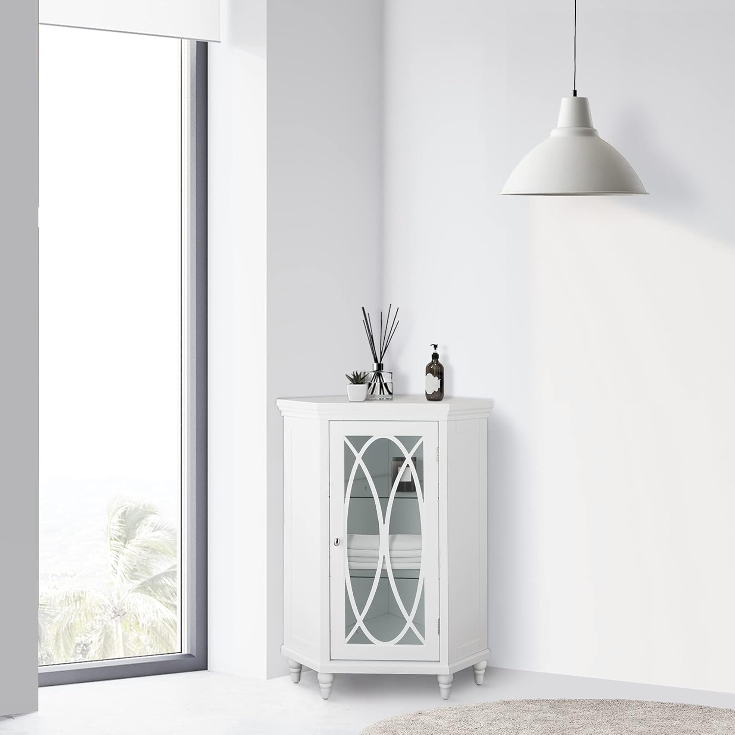 Corner Floor Cabinet D78056