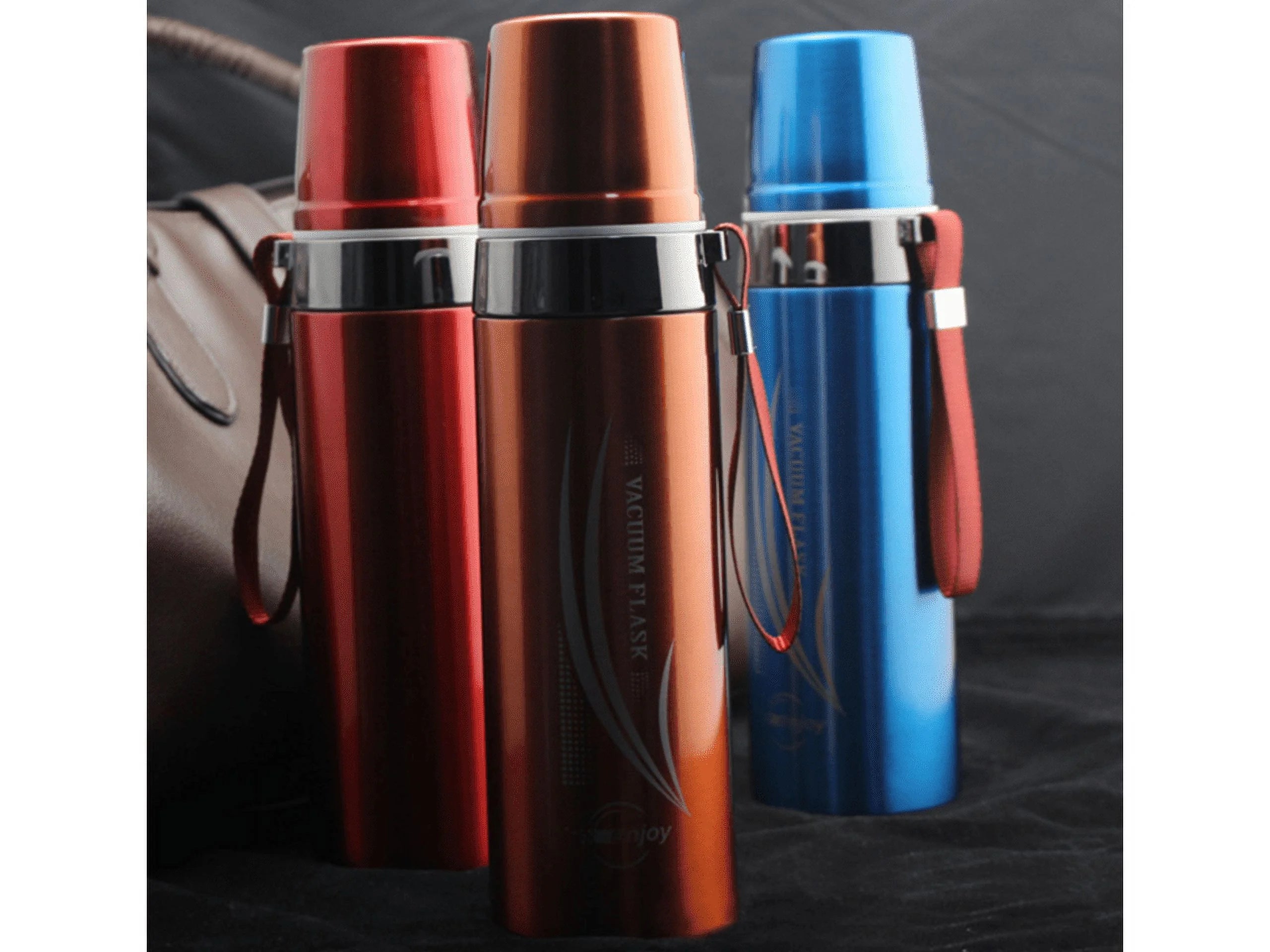 750ML Blue Stainless Steel Vacuum Flask Water Bottle W212