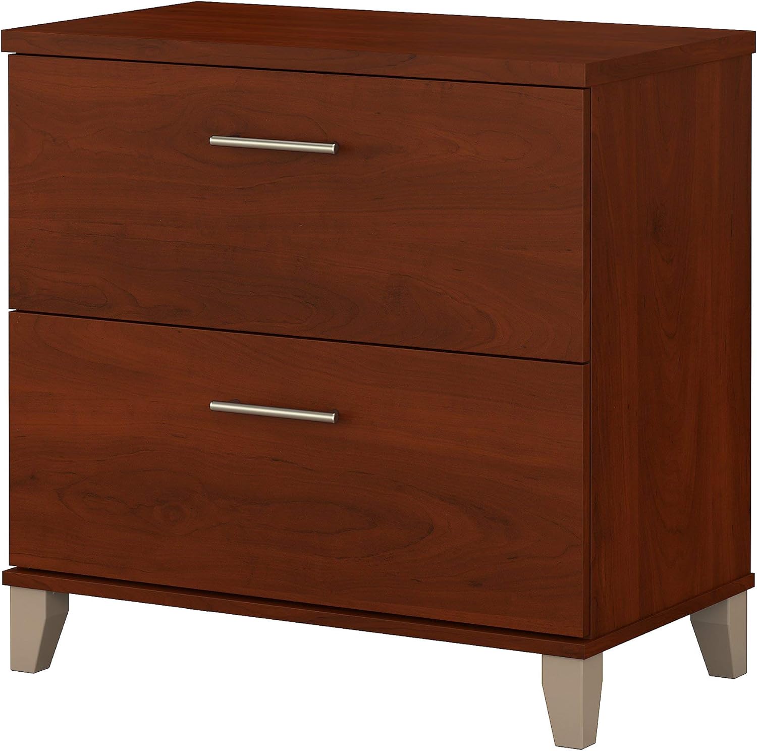 2 Drawer Lateral File Cabinet, Mocha Cherry L758417