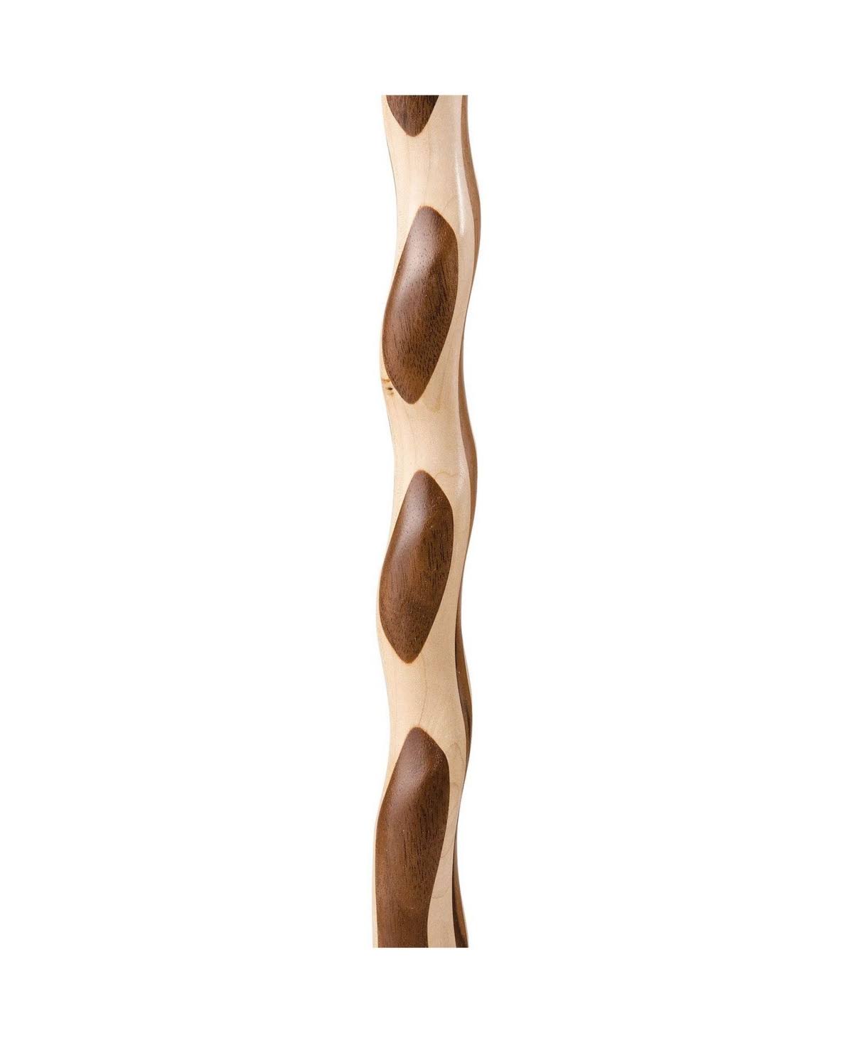 37x22 Twisted Laminated Walnut/Maple Walking Cane V6457