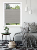 Top Down-Bottom Up Cordless Honeycomb Cellular Shade 35"L x 64"W Dove Grey B1629