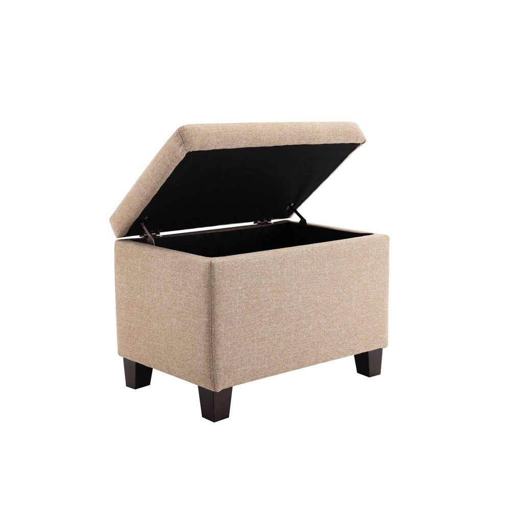 Tufted Storage Ottoman with Hinged Lid Z24990
