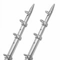 18' Aluminum Tele-Outrigger Poles 1-1/2" Silver Y129