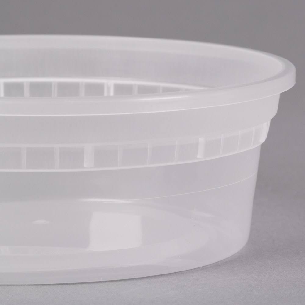 Translucent 8 oz Microwavable Container T4398