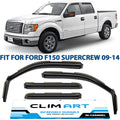 Dark Smoke In-Channel Window Deflectors 4 pcs D130