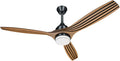 52'' Ceiling Fan with Lights Remote Control Brushed Wood Walnut Blades 3 Level Timer 6 Speed Reversible Motor P7033