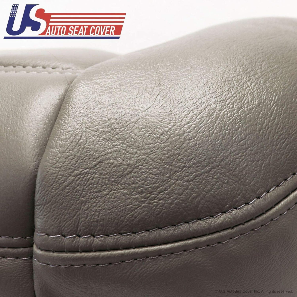 Wheat Gray Genuine Leather Seat Cover M53891