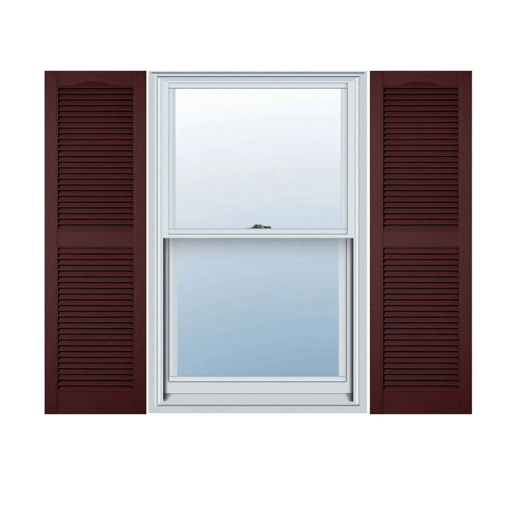 Bordeaux Vinyl Open Louver Shutters G839