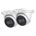 2-Pack Outdoor Security IP Turret PoE Camera, 4K (8MP), 98ft Nightvision, 2.8mm Lens, IP67 Q112914