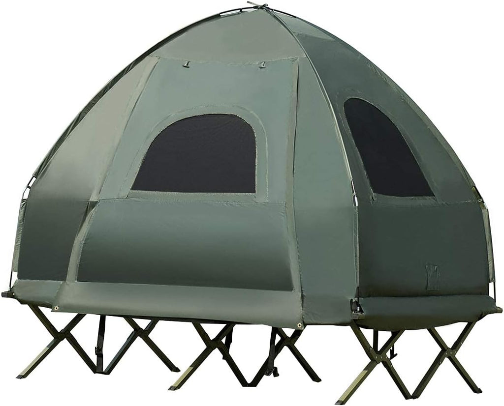 2-Person Waterproof Camping Tent Cot with Carry Bag Z707999