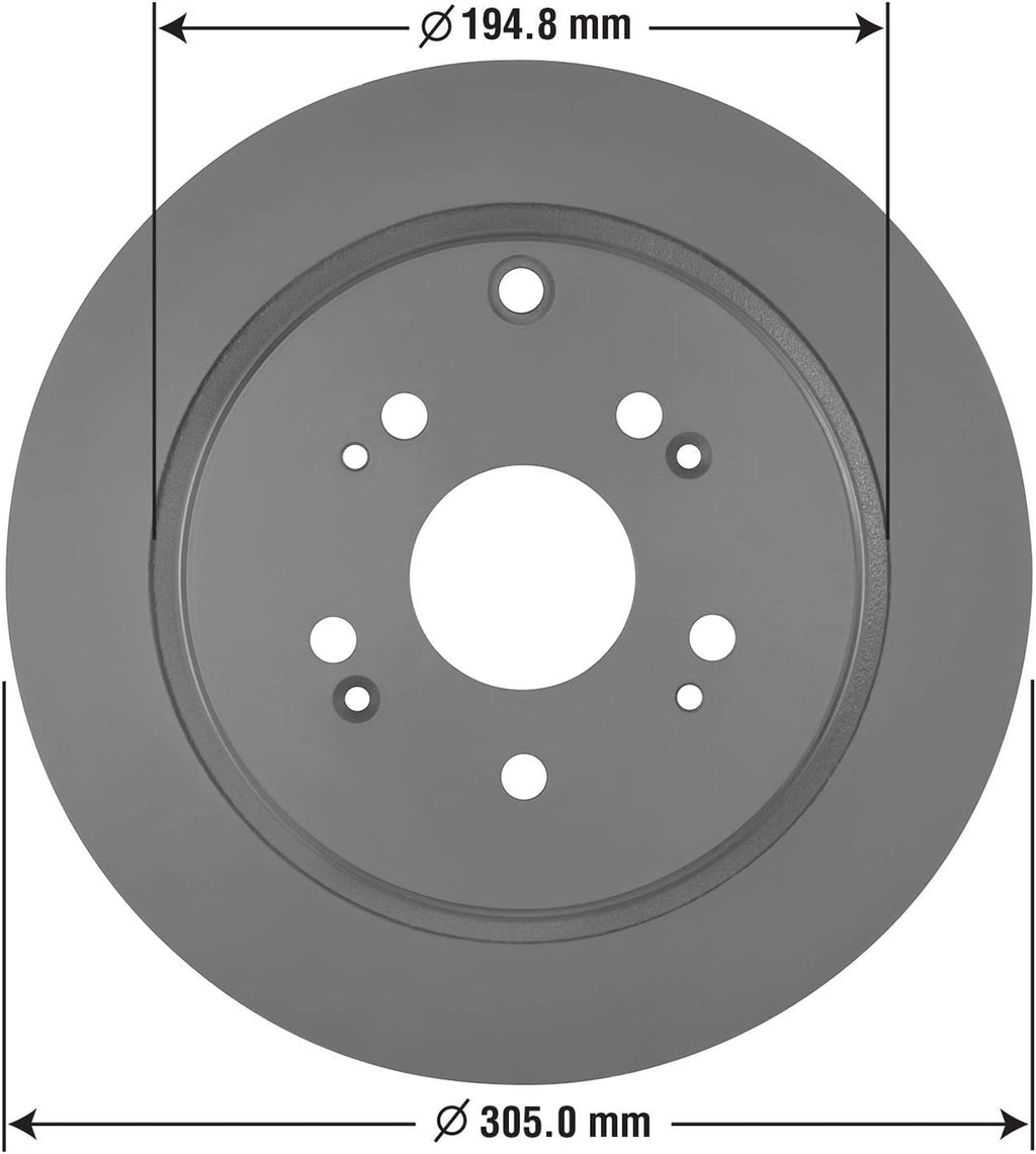 Pack of 2 Rear Brake Rotor U19662