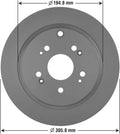 Pack of 2 Rear Brake Rotor U19662