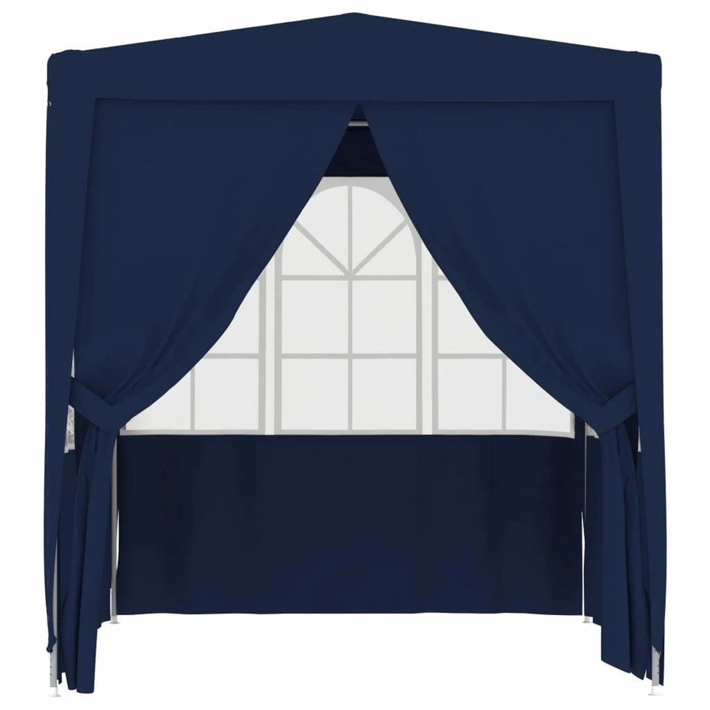 6.6'x6.6' Blue Party Tent with Side Walls E154976
