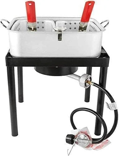 18 QT Dual 2 Basket Propane Deep Fryer A1084