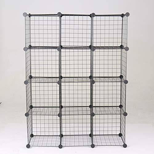 12-Cube Metal Wire Storage Organizer Q4584