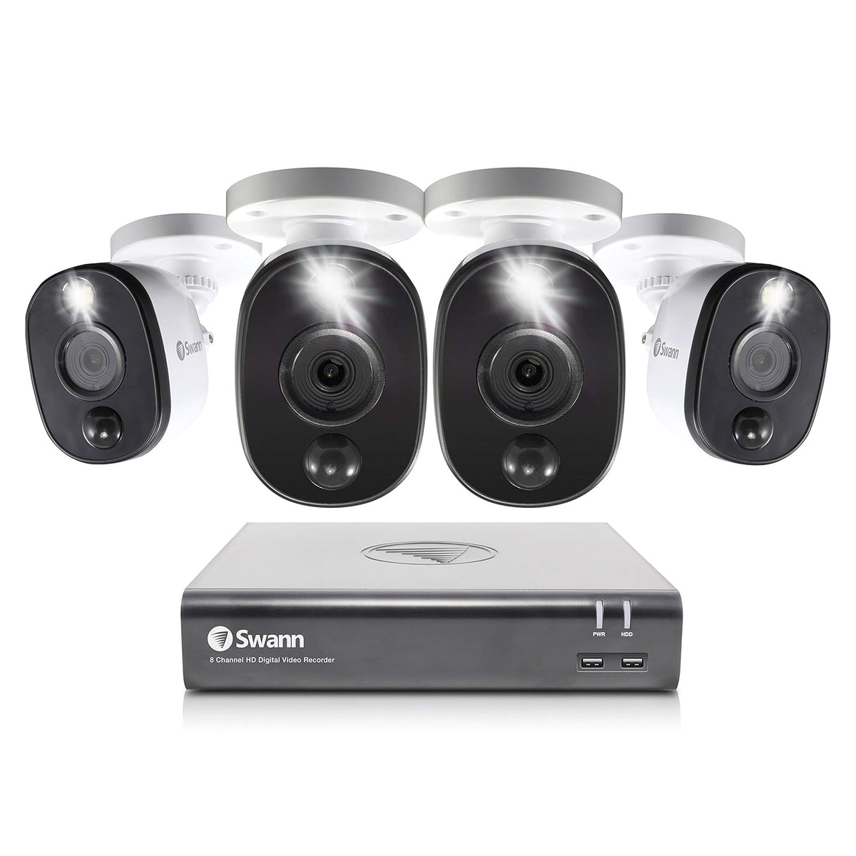 8 Channel 4 Camera Wired Security System 1080p HD DVR 1TB HDD Q195