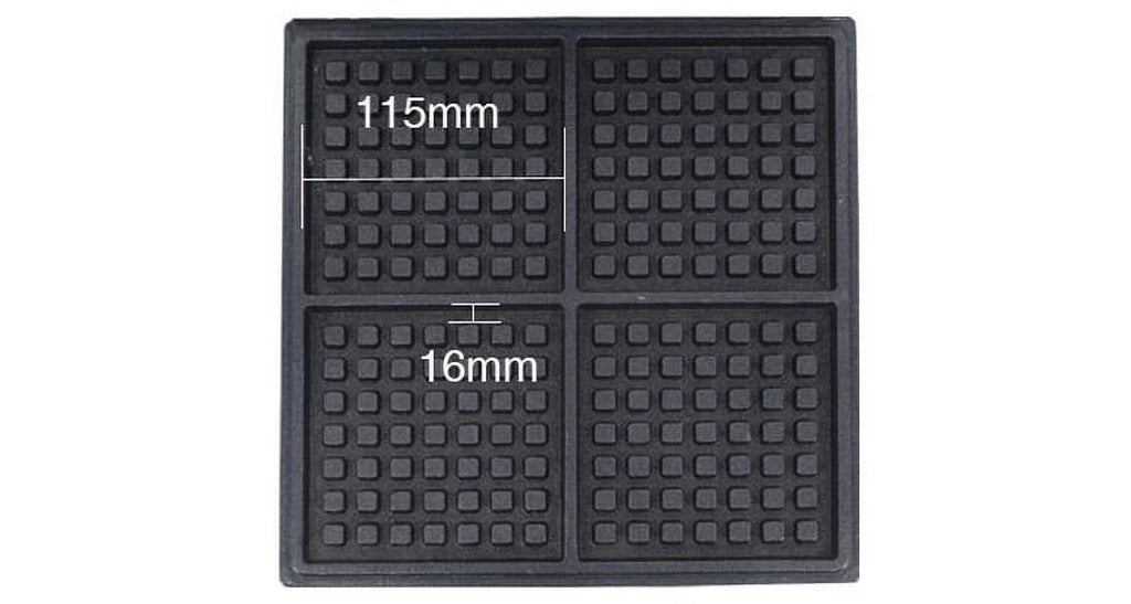 Square Waffle Baker Machine Nonstick Muffin Maker 4PCS P47528