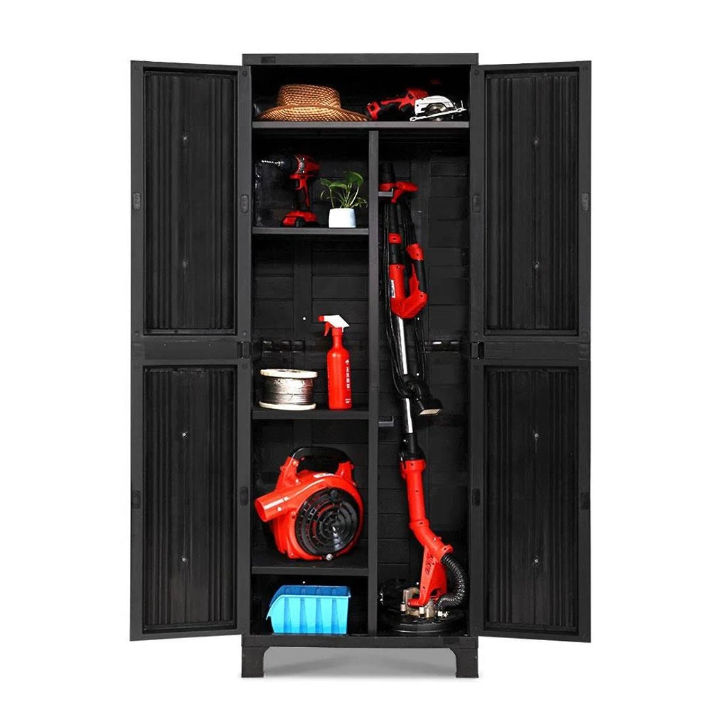 Black Outdoor Storage Cabinet 173cm G439