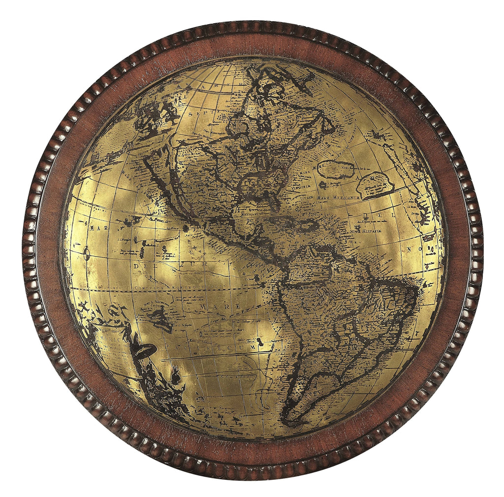 Etched Brass Round Pedestal Table Q6051