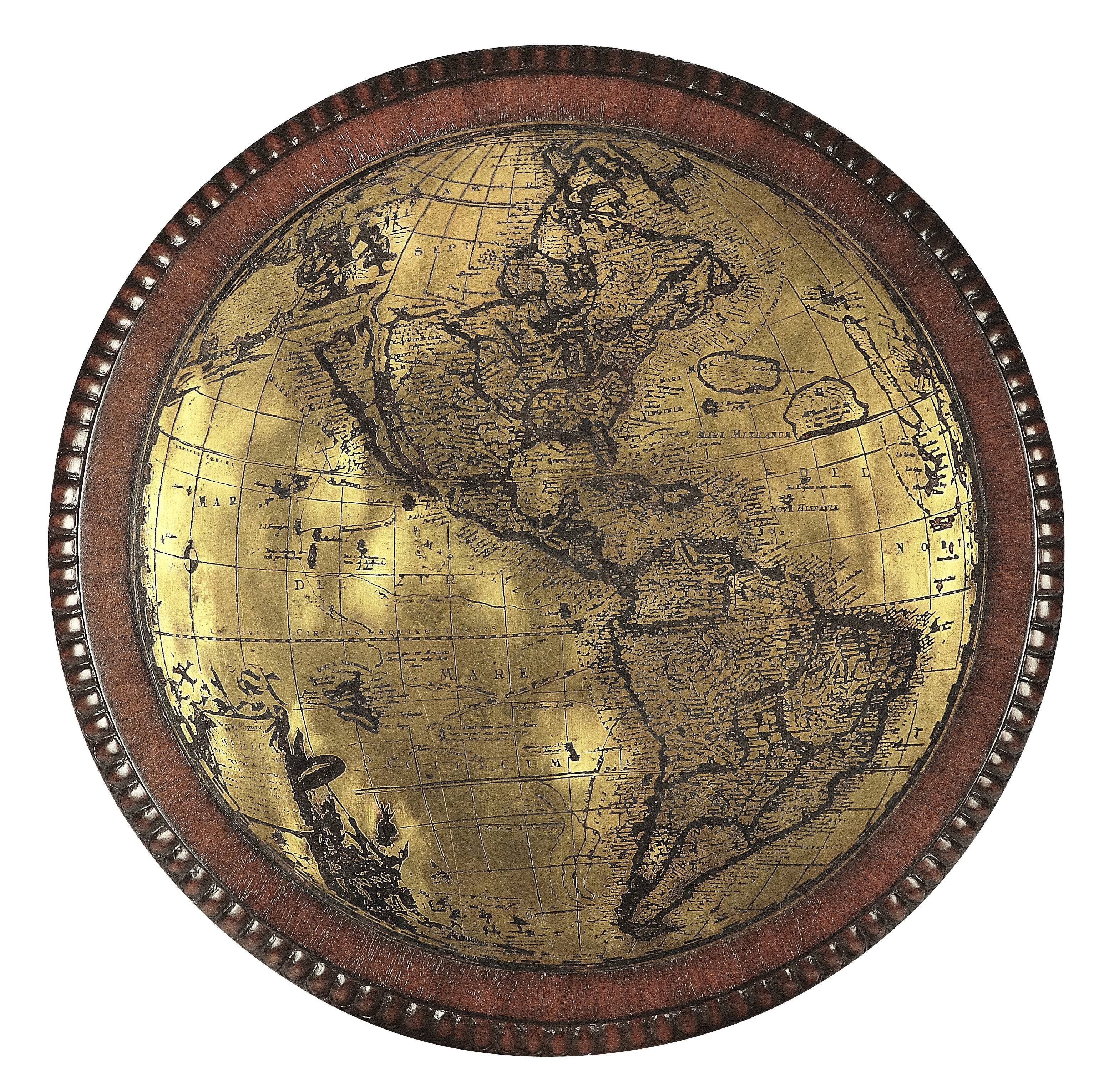 Etched Brass Round Pedestal Table Q6051