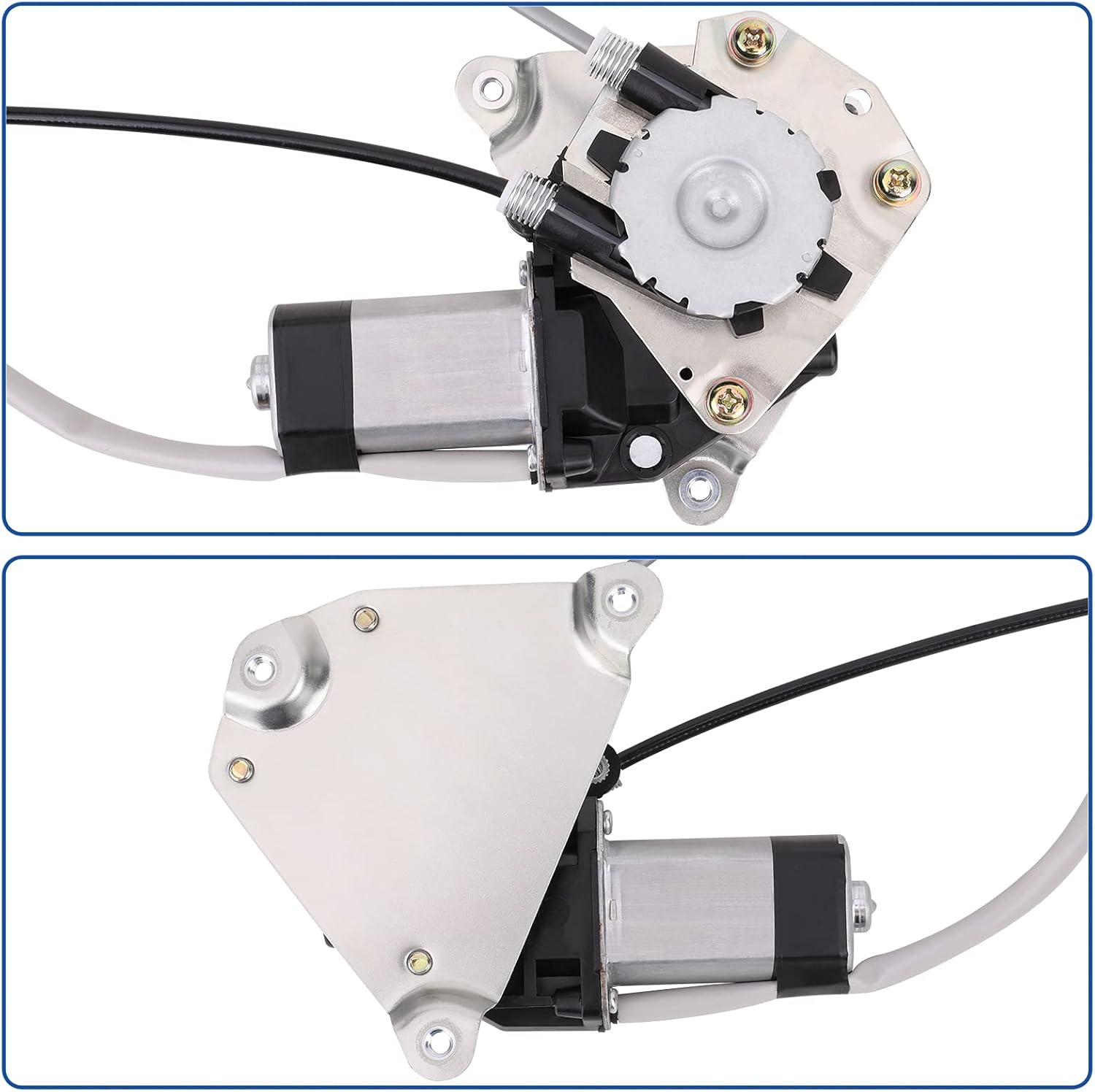 Rear Right Passenger Side Power Window Lift Regulator & Motor Assembly Compatible with 02 03 04 05 06 Jeep Liberty KJ KK Replace OE 68059646AB,748-568 Pack of 2 B610732