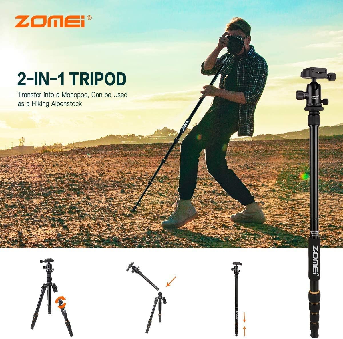 Aluminum Tripod Pack of 2 V3603