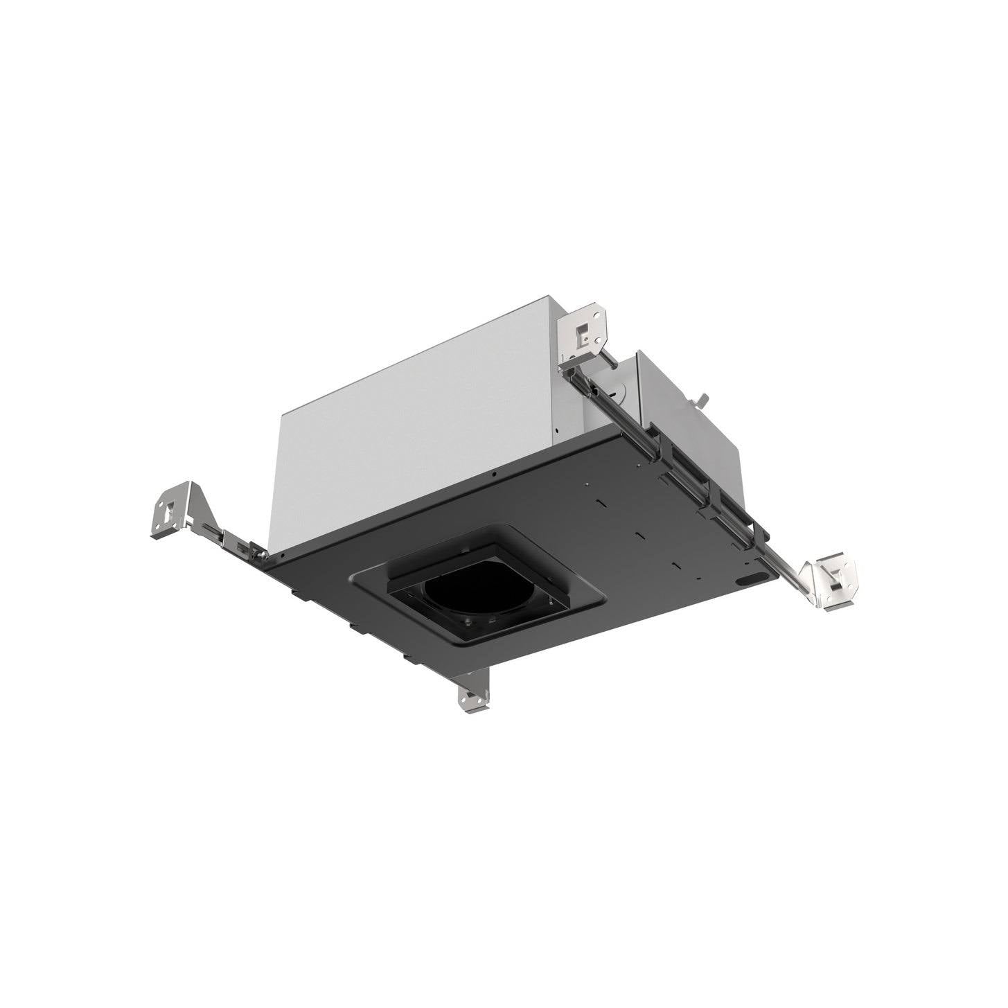 Black LED Square Adjustable New Construction 3 H138024