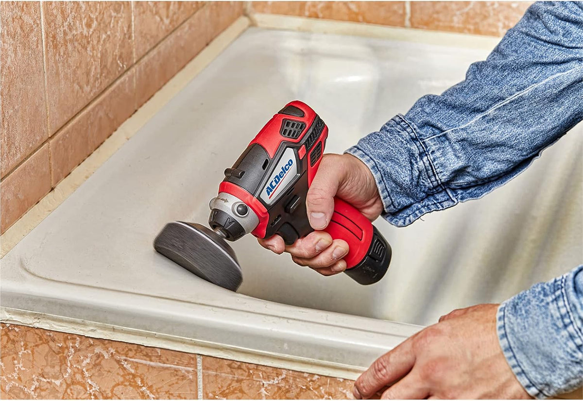 12V Cordless Li-ion 3" Mini Polisher & 2-Speed 3/8" Drill Driver Combo Tool Kit with 2 Batteries S2123