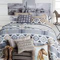Gray Full/Queen Southwestern Quilt I170